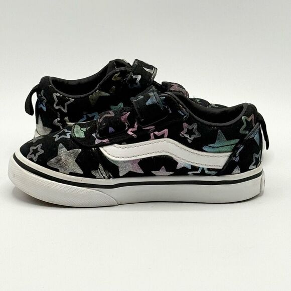 Vans Aplix Irridescent Stars Canvas Sneakers - Toddler US 7 - Picture 7 of 10